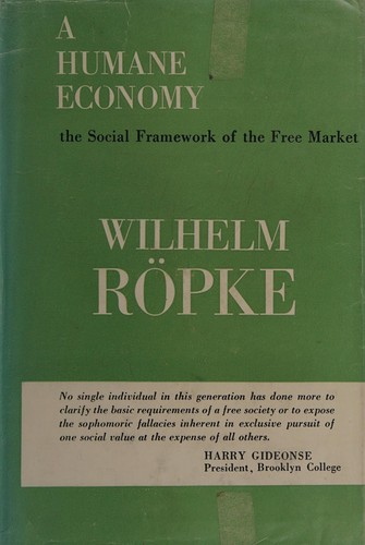 A Humane Economy cover