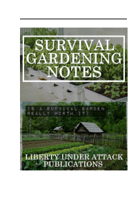 Survival Gardening Notes cover
